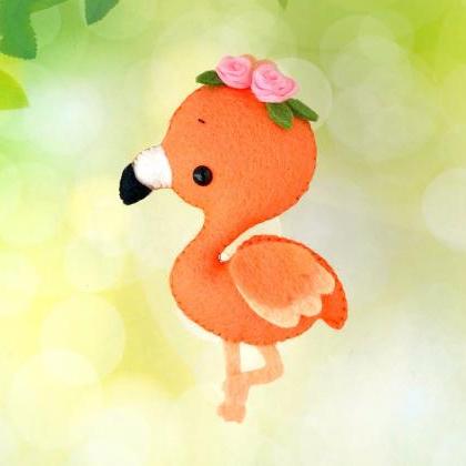Cute flamingo felt toy PDF and SVG ..