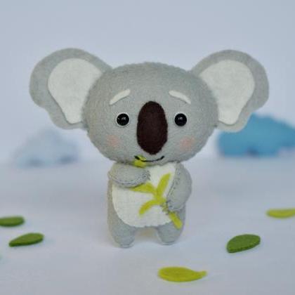 Felt Koala Sewing Pdf Pattern, Felt Woodland..