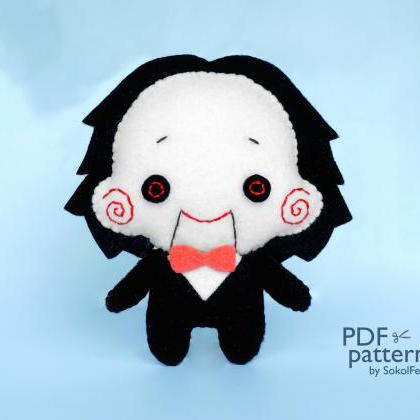 Billy The Puppet Doll Felt Toy Pdf And Svg..
