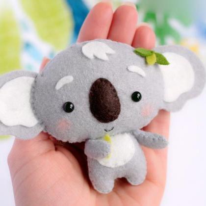 Felt Baby Koala Toy Pdf Pattern, Australian Wild..