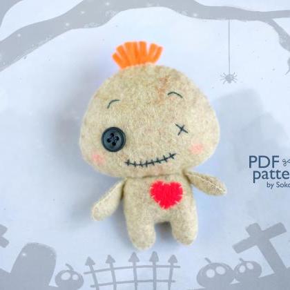 Cute voodoo doll toy sewing PDF pat..