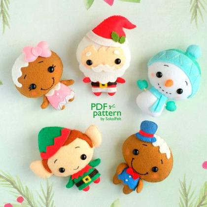 Set of Felt Christmas toy sewing PD..