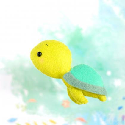 Sea Turtle Toy Sewing Pdf Pattern, Felt Sea Ocean..