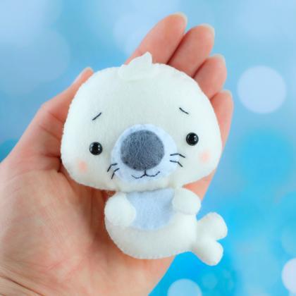 Baby Seal Toy Pdf Pattern, Felt Arctic Animal..