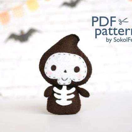Felt reaper toy sewing PDF pattern,..