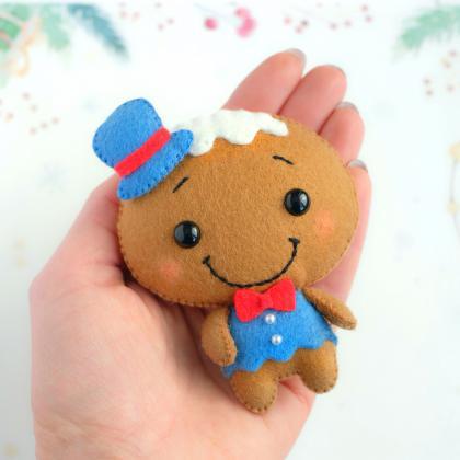 Felt Mr. And Mrs. Gingerbread Toy Pdf Patterns,..