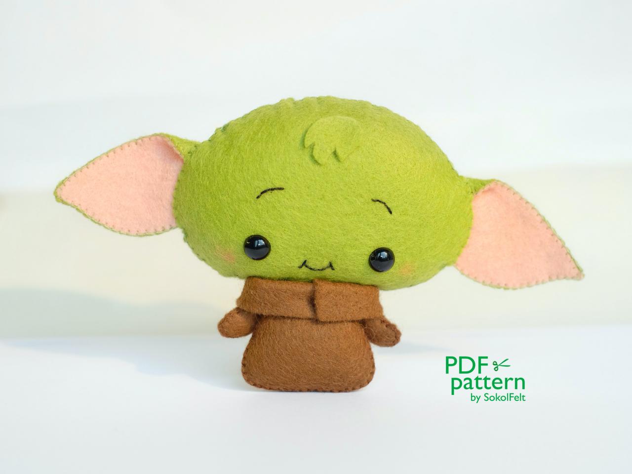Felt Baby Alien Toy Sewing Pdf And Svg Pattern, Quick And Easy Plush Toy Sewing Pdf Tutorial