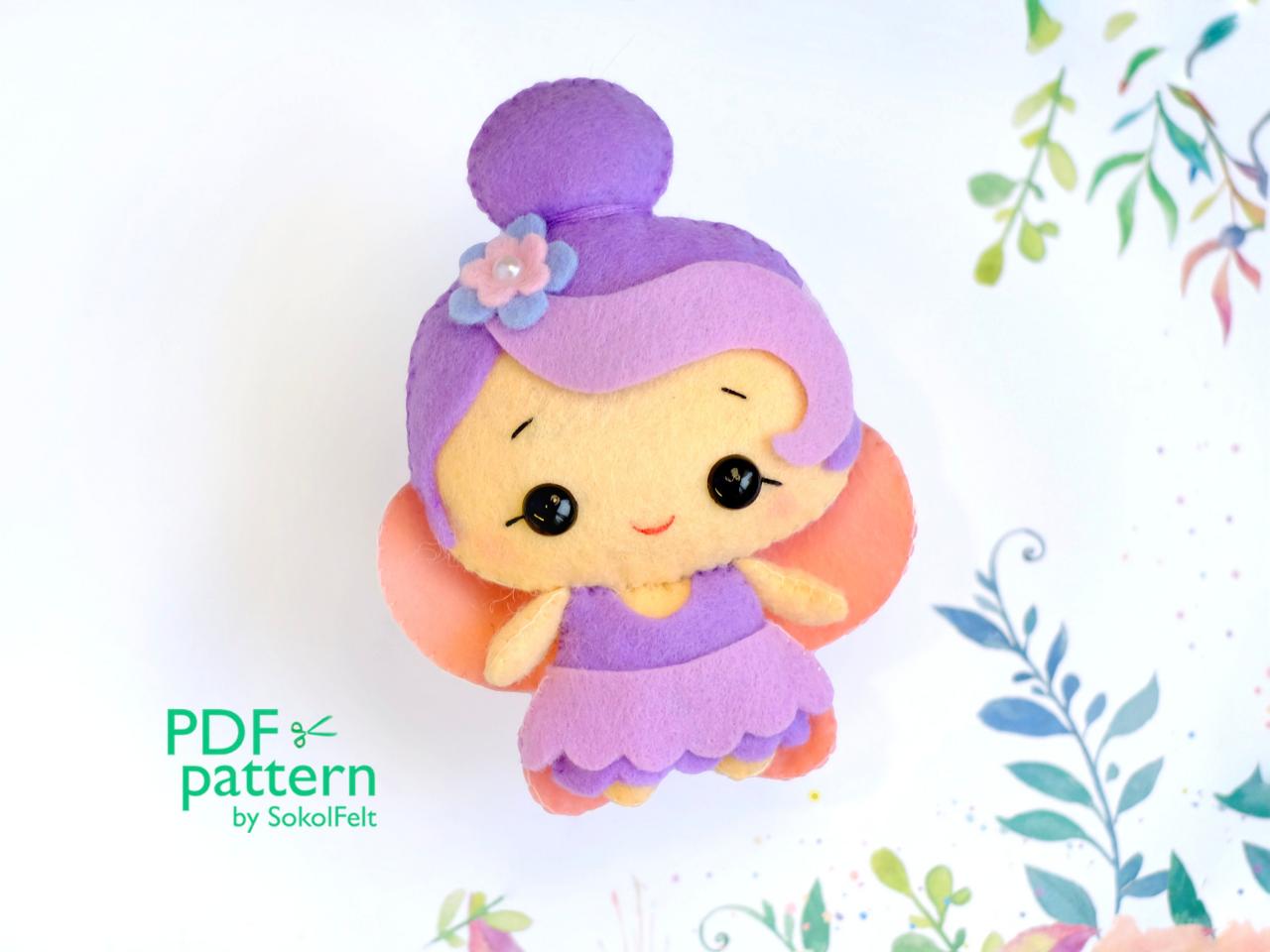 Sugar Plum Fairy Felt Toy Pdf And Svg Pattern, The Nutcracker, Christmas Tree Plush Ornament, Baby Crib Mobile Toy